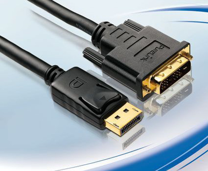 PureLink DC0022-02 2.00m DisplayPort DVI-D Schwarz Videokabel-Adapter