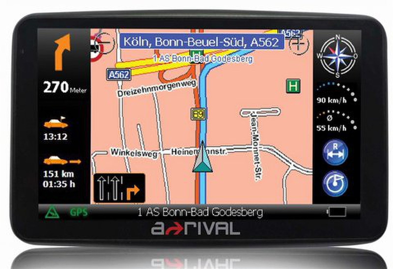 A-Rival NAV-PNF43 4.3Zoll LCD Touchscreen 163.7g Schwarz