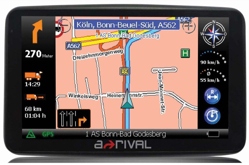 A-Rival NAV-PNF 43 Fixed 4.3" LCD Touchscreen 163.7g Black