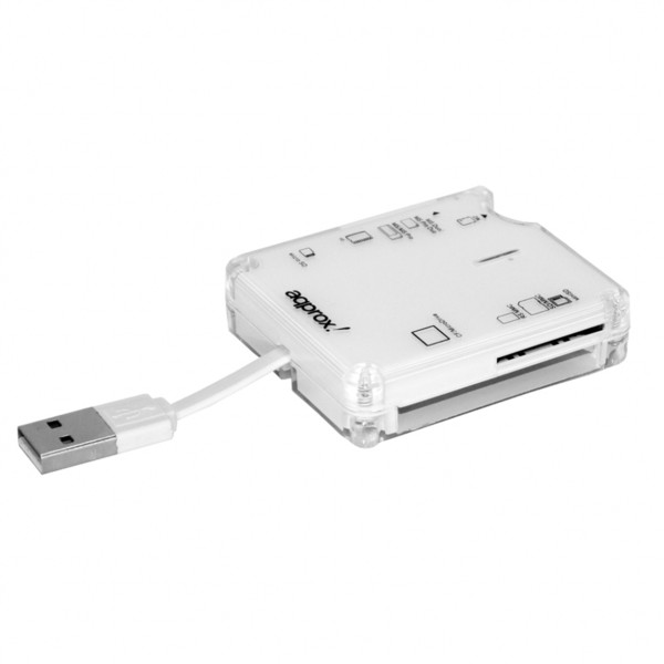 Approx APPCR6SV2 USB 2.0 Белый устройство для чтения карт флэш-памяти