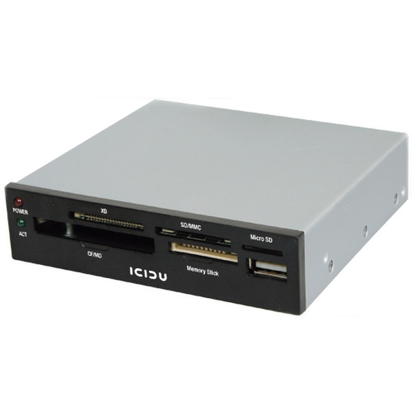 ICIDU Internal Multi Card reader 60+ formats Внутренний USB 2.0 Черный устройство для чтения карт флэш-памяти