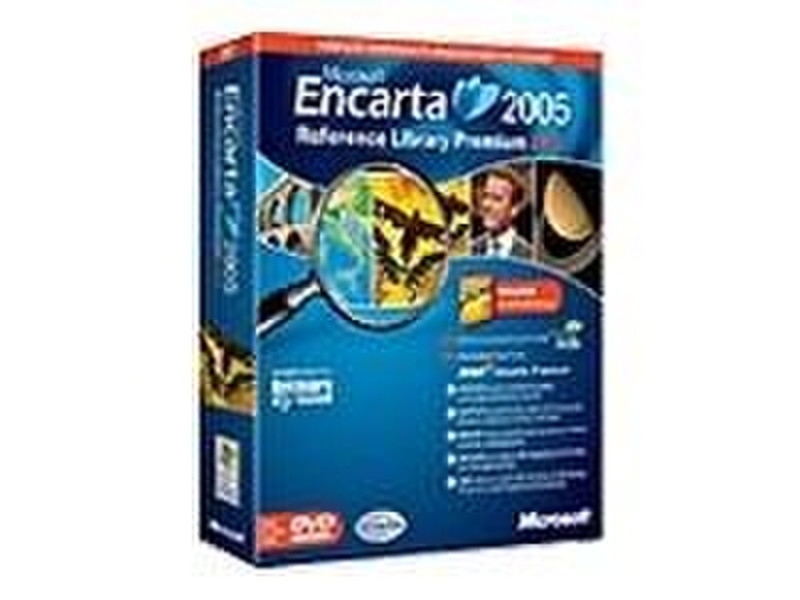 Microsoft Encarta Reference Library 2005 Win32 English Disk Kit MVL CD