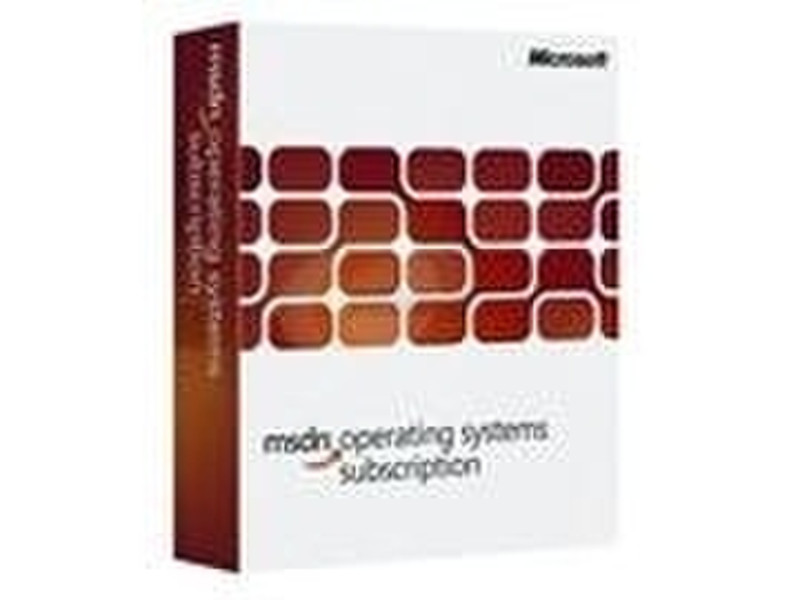 Microsoft MSDN OS 2005, Win32, 1YR, CD, EN