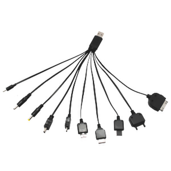 2GO 794087 0.5м USB A Mini-USB A Черный кабель USB