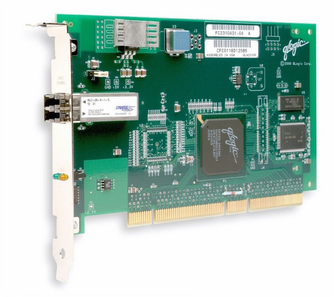 QLogic 64-bit 66MHz PCI-X to 2Gb Fibre Channel Adapter multi-mode optic интерфейсная карта/адаптер