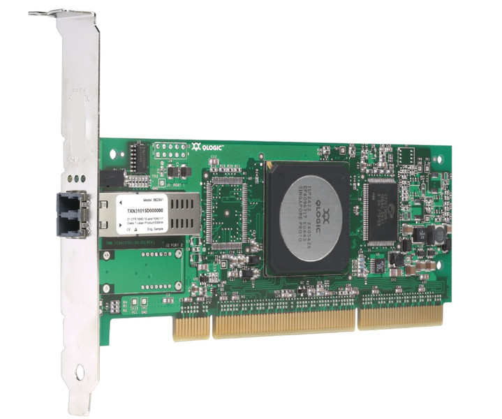 QLogic 4-Gbps single port Fibre Channel to PCI-X 2.0 266 MHz host bus adapter multi-mode optic interface cards/adapter