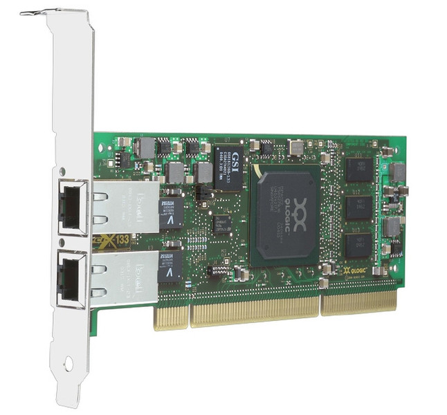 QLogic 64-bit PCI-X to 1Gb iSCSI / network adapter, single port copper интерфейсная карта/адаптер