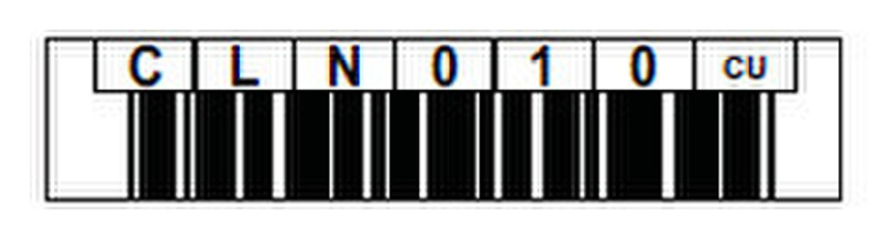 Quantum DLT-IV Cleaning cart Barcode Labels