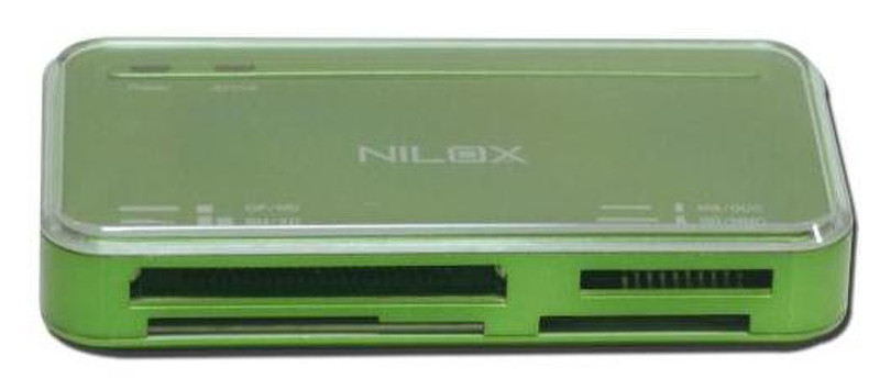 Nilox 10NXCRA100002 USB 2.0 Зеленый устройство для чтения карт флэш-памяти