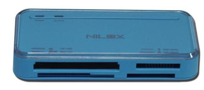 Nilox 10NXCRA100003 USB 2.0 Синий устройство для чтения карт флэш-памяти