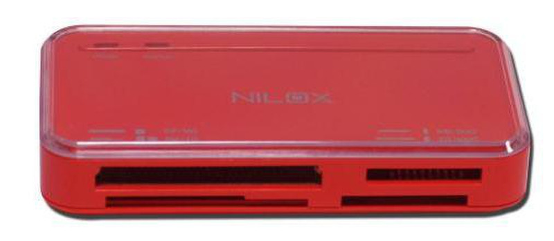 Nilox 10NXCRA100004 USB 2.0 Red card reader
