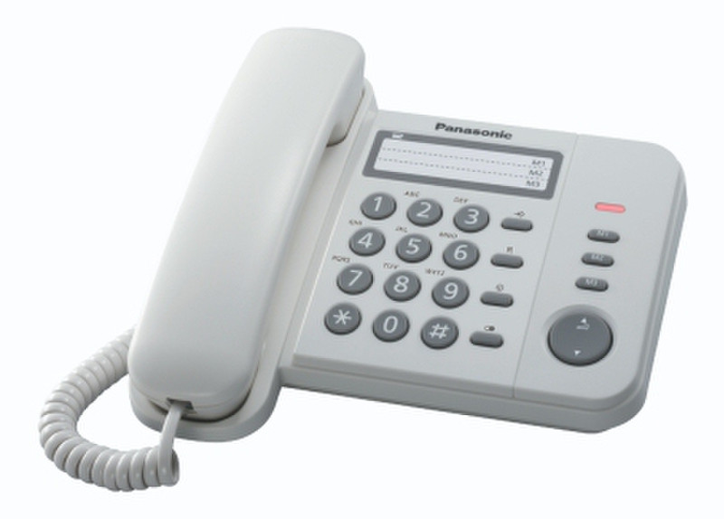 Panasonic KX-TS520 Anrufer-Identifikation Weiß