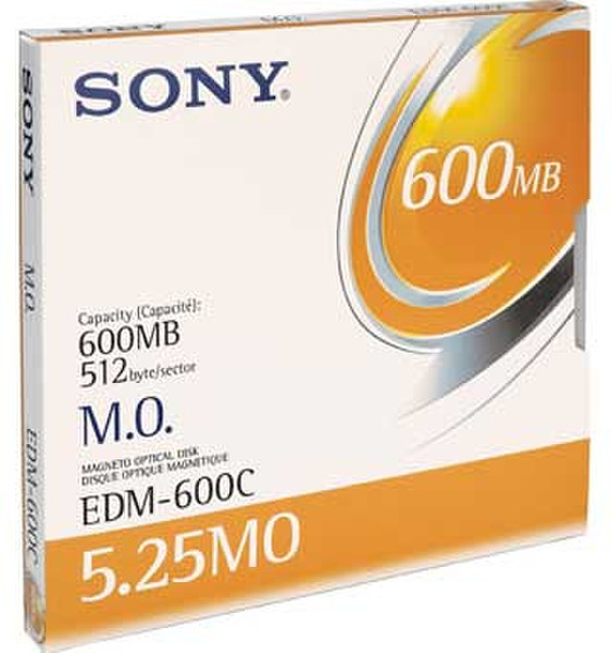 Sony EDM600 magneto optical disk