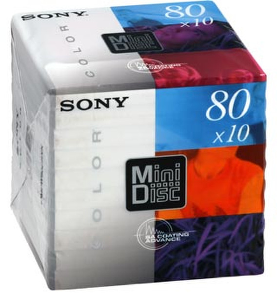 Sony 10 x MiniDisc 10MDW80CRX магнито-оптический диск