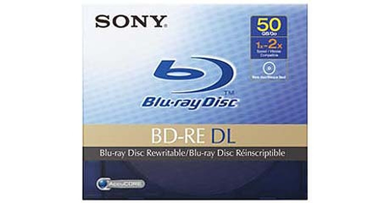 Sony 50GB Blu-Ray ReWriteable in Jewel Case Internal optical disc drive