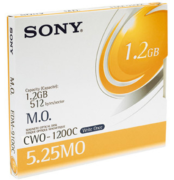 Sony 1.2 GB Magneto-Optical Disc 1193MB 5.25