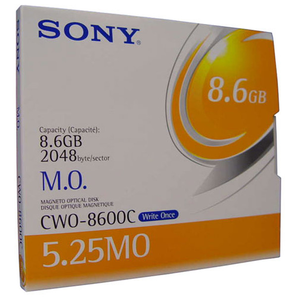 Sony 8.6GB Magneto Optical (WORM) 8627MB 5.25