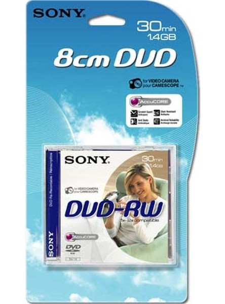 Sony DMW30AJ-BT 1.4ГБ DVD-RW чистый DVD