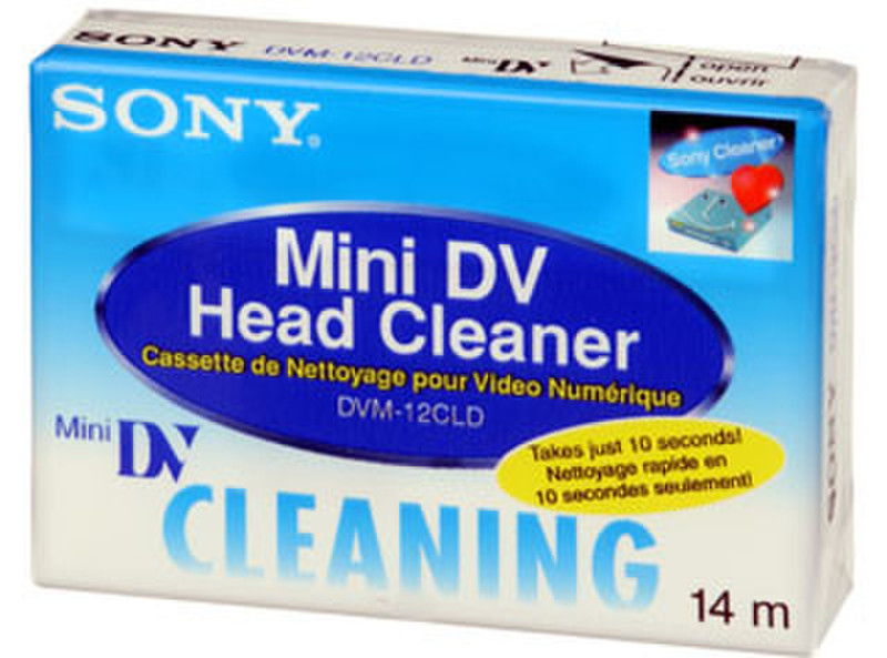 Sony DVM12CLD MiniDV cleaning cassette in Blister CD's/DVD's