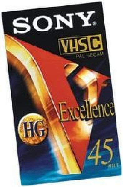 Sony VHS-C Excellence Camcorder Tape - 45 min VHS чистая видеокассета