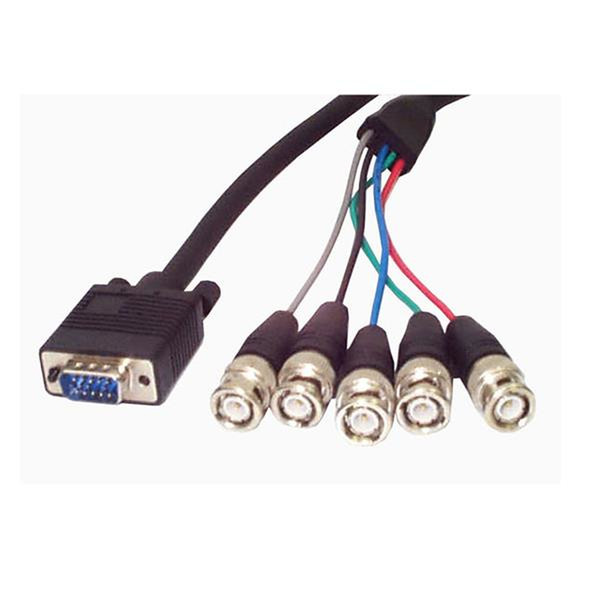 StarTech.com 6 ft. Coax SVGA Cable HDDB15M to 5 BNC Male 1.83m Schwarz