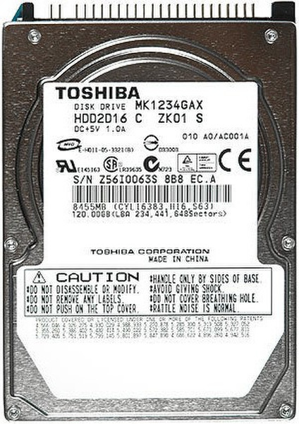 Toshiba 120GB Parallel ATA 120ГБ Parallel ATA внутренний жесткий диск