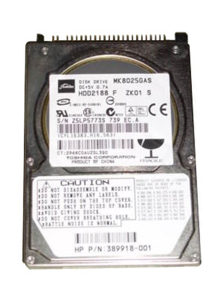 Toshiba 80GB Parallel ATA 80GB Parallel ATA internal hard drive