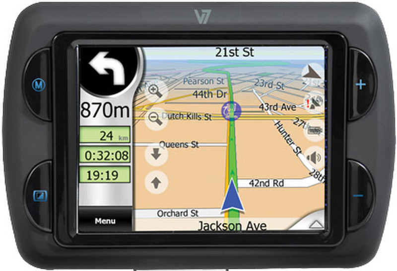 V7 PMD 1400 + UK & Ireland Maps LCD 145g Navigationssystem