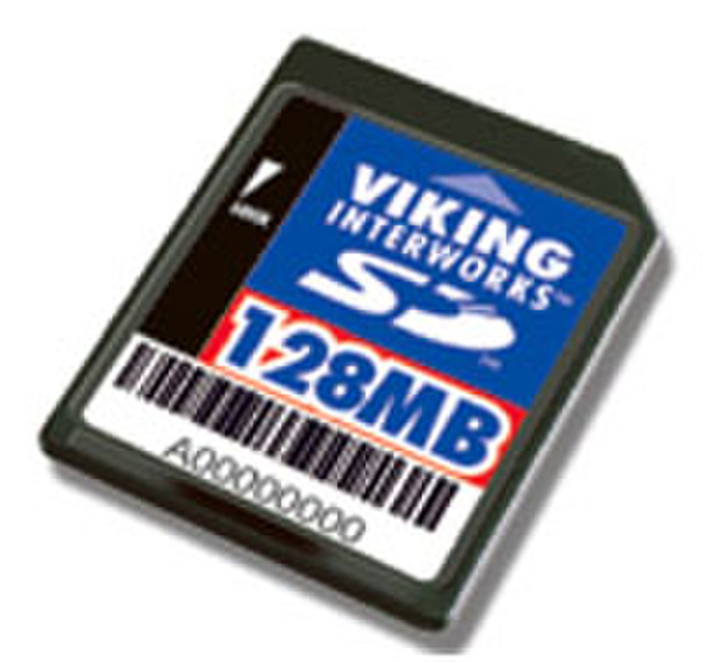 Viking 128MB SECURE DIGITAL FLASH CARD 0.125GB SD memory card