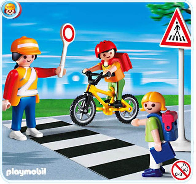 Playmobil School Crossing Guard with Kids