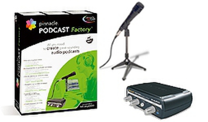 Pinnacle M-Audio Podcast Factory 24Bit 44.1kHz Schwarz Digitaler Audiorekorder