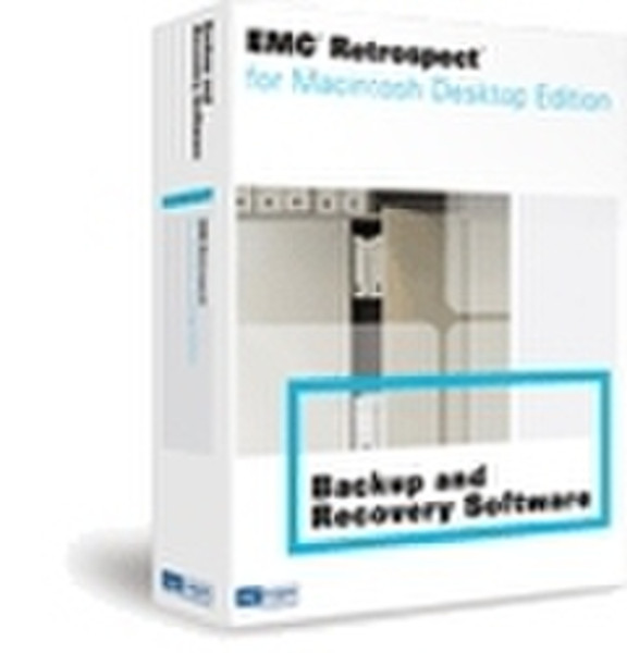 EMC Retrospect® for Macintosh Desktop Edition License + 1yr Support & Maintenance