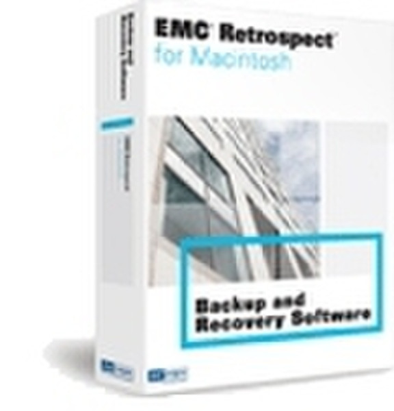 EMC Retrospect 6.1 for Macintosh Workgroup Edition 1 yr Support & Maintenance Only