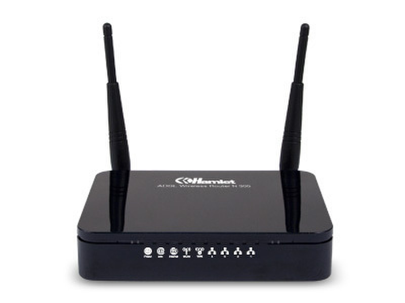 Hamlet HRDSL300N Schnelles Ethernet Schwarz WLAN-Router