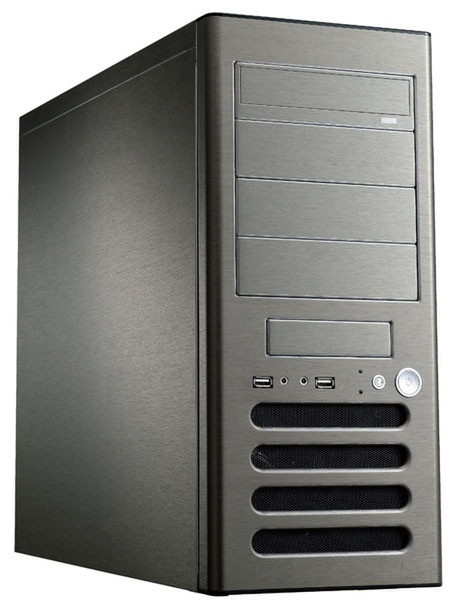 MS-Tech CA-0500 Midi-Tower Black computer case