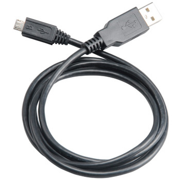 Akasa USB Micro-B cable 1m USB A Micro-USB B Schwarz