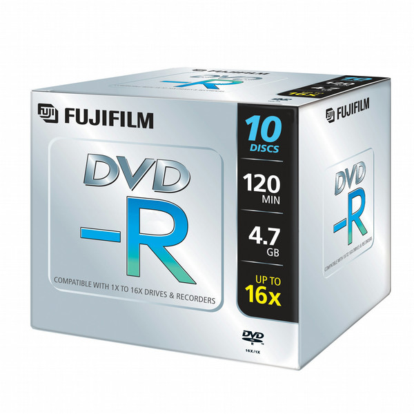 Fujifilm DVD-R 4,7Gb jewelcase 16x 10-pack 4.7ГБ 10шт