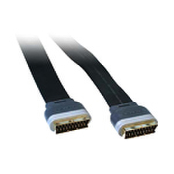 Belkin PureAV Flat Scart Video Cable 1.8m 1.8m Schwarz SCART-Kabel