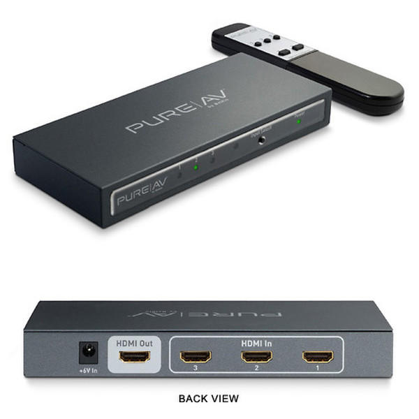 Belkin Cable PureAV HDMI 3x1 Switch 1.8 Videosplitter
