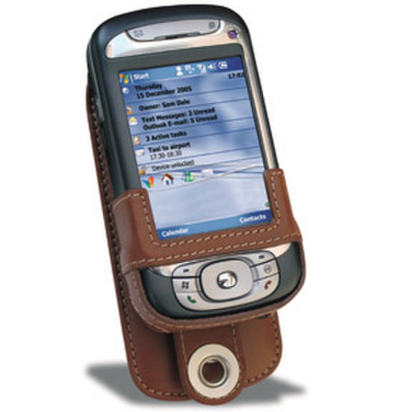 Covertec Leather Case for HTC TyTn, Brown Brown