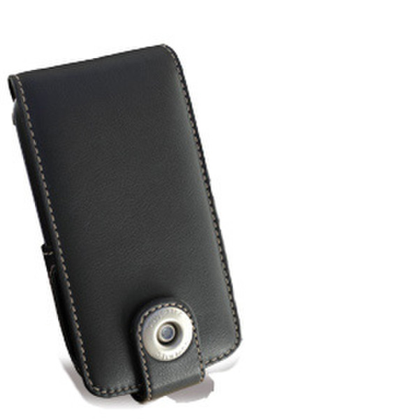 Covertec Leather Case for HTC S620, Black Черный
