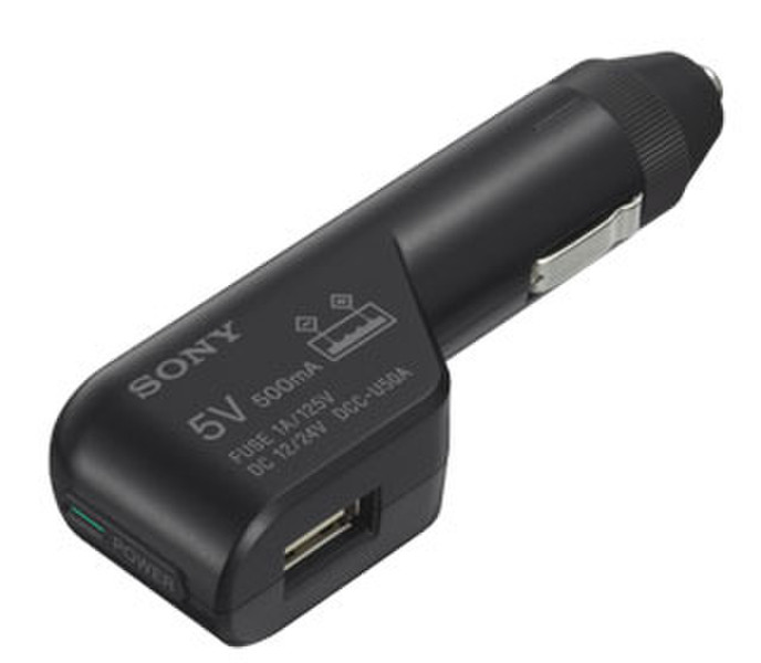 Sony DCC-U50A USB charging car cigarette power adaptor Schwarz Netzteil & Spannungsumwandler