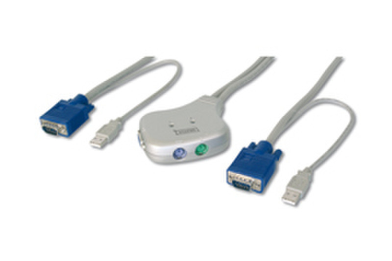 Cable Company Digitus MINI KVM Switch 1User 1.2м кабель USB