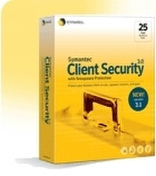 Symantec Client Security3.1, 25 User, Basic, 1Y, EXPS, ML