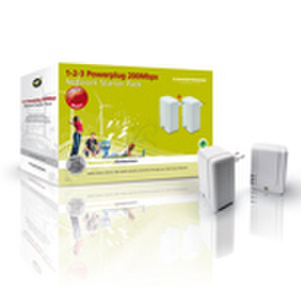 Conceptronic 1-2-3 Powerplug 200 Mbps Network Starter Pack 200Мбит/с сетевая карта