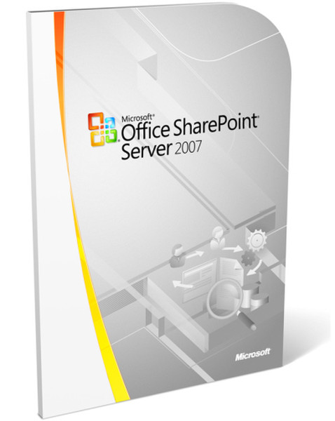 Microsoft Office SharePoint Server 2007 f/ Srch std 32-bit, Disk-kit, MVL, CD, DUT Microsoft Volume License (MVL) DEU