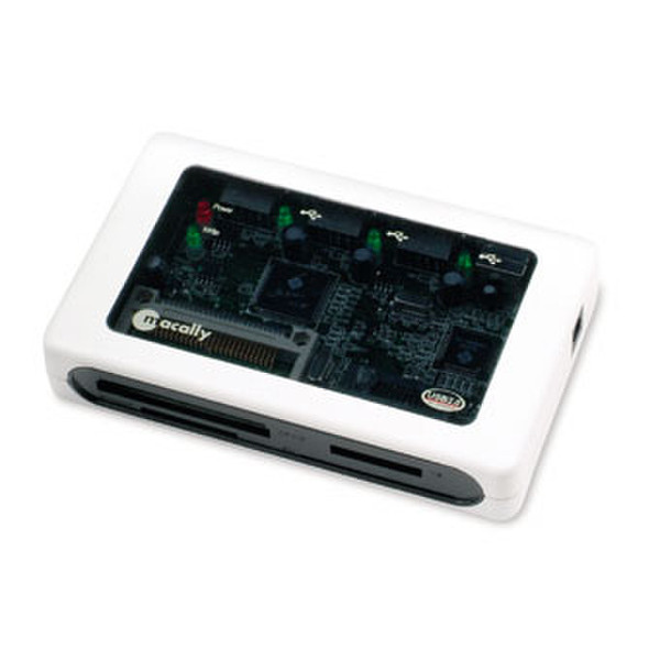 Macally USB2.0 3 ports hub & 8 in 1 card reader, UK AC adaptor card reader
