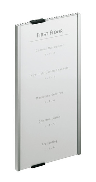 Durable INFO SIGN 149x297mm Silber