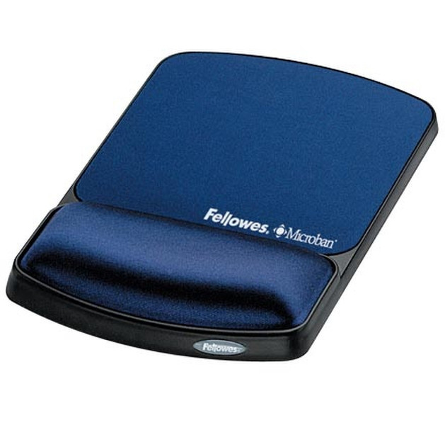 Fellowes Gel Wrist Rest & Mouse Pad Microban Sapphire Синий коврик для мышки