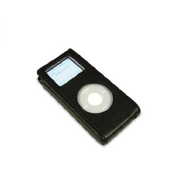 Macally Leather pouch for iPod® nano, Black Schwarz